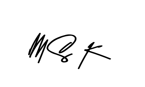 How to make M S K name signature. Use Asem Kandis PERSONAL USE style for creating short signs online. This is the latest handwritten sign. M S K signature style 9 images and pictures png