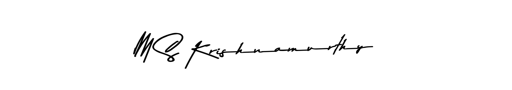 It looks lik you need a new signature style for name M S Krishnamurthy. Design unique handwritten (Asem Kandis PERSONAL USE) signature with our free signature maker in just a few clicks. M S Krishnamurthy signature style 9 images and pictures png
