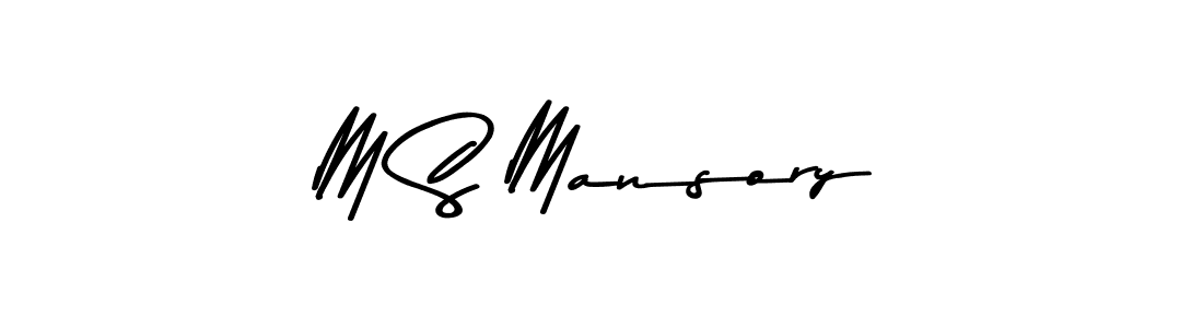 How to make M S Mansory signature? Asem Kandis PERSONAL USE is a professional autograph style. Create handwritten signature for M S Mansory name. M S Mansory signature style 9 images and pictures png