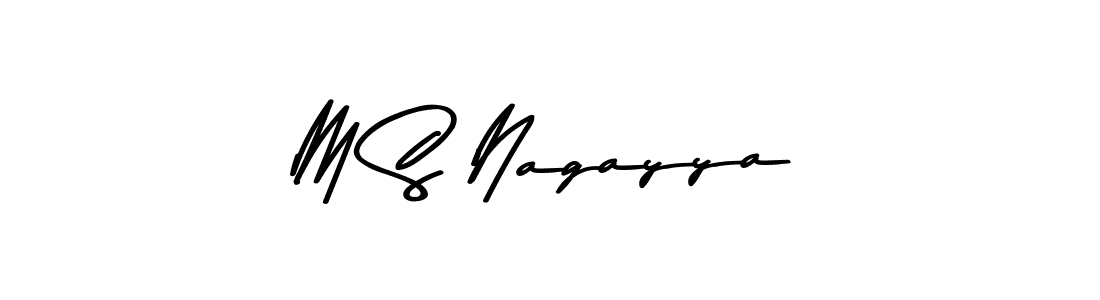 M S Nagayya stylish signature style. Best Handwritten Sign (Asem Kandis PERSONAL USE) for my name. Handwritten Signature Collection Ideas for my name M S Nagayya. M S Nagayya signature style 9 images and pictures png