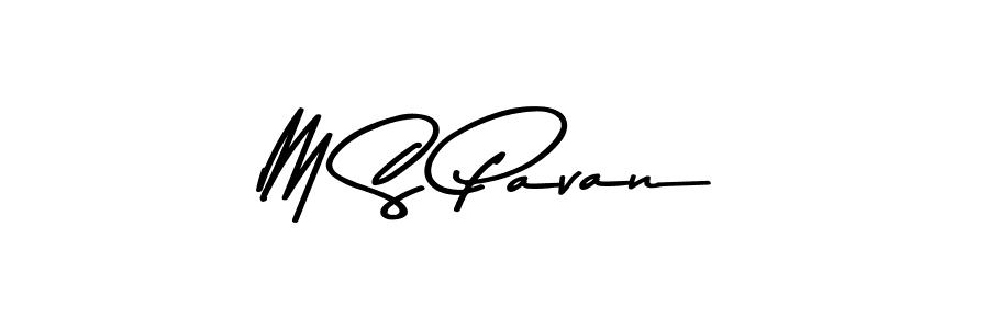 M S Pavan stylish signature style. Best Handwritten Sign (Asem Kandis PERSONAL USE) for my name. Handwritten Signature Collection Ideas for my name M S Pavan. M S Pavan signature style 9 images and pictures png