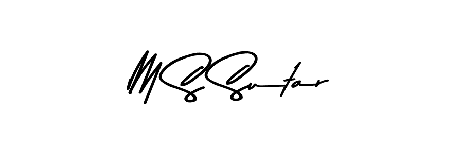 Make a beautiful signature design for name M S Sutar. With this signature (Asem Kandis PERSONAL USE) style, you can create a handwritten signature for free. M S Sutar signature style 9 images and pictures png