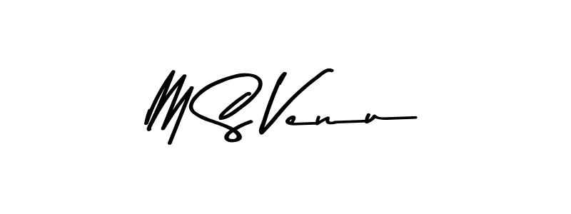 How to make M S Venu signature? Asem Kandis PERSONAL USE is a professional autograph style. Create handwritten signature for M S Venu name. M S Venu signature style 9 images and pictures png