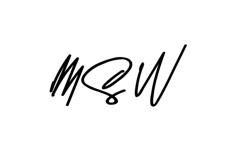 How to make M S W name signature. Use Asem Kandis PERSONAL USE style for creating short signs online. This is the latest handwritten sign. M S W signature style 9 images and pictures png