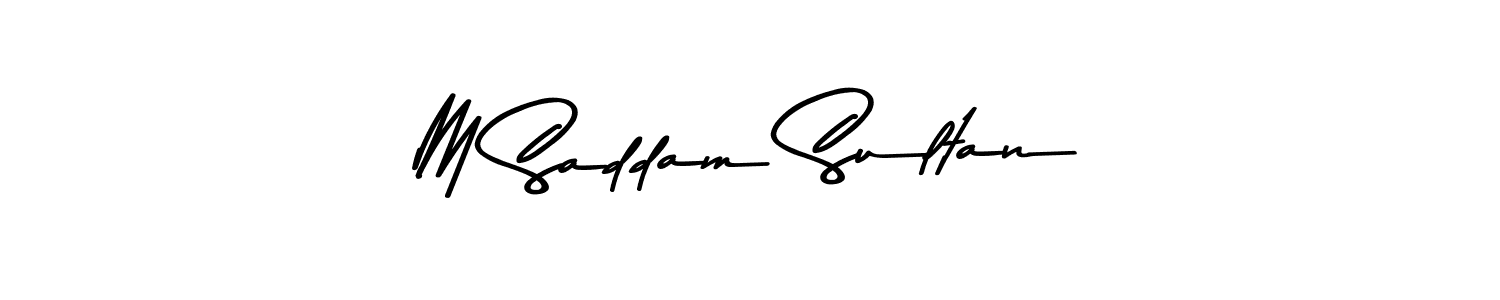 Similarly Asem Kandis PERSONAL USE is the best handwritten signature design. Signature creator online .You can use it as an online autograph creator for name M Saddam Sultan. M Saddam Sultan signature style 9 images and pictures png