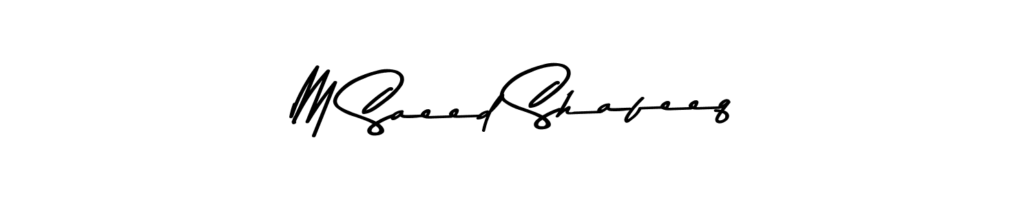 How to make M Saeed Shafeeq signature? Asem Kandis PERSONAL USE is a professional autograph style. Create handwritten signature for M Saeed Shafeeq name. M Saeed Shafeeq signature style 9 images and pictures png