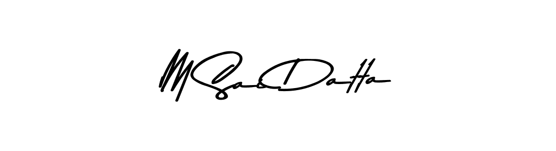 Also You can easily find your signature by using the search form. We will create M Sai Datta name handwritten signature images for you free of cost using Asem Kandis PERSONAL USE sign style. M Sai Datta signature style 9 images and pictures png