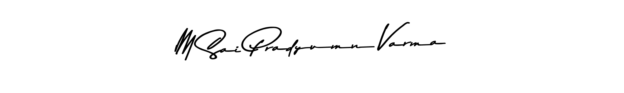 This is the best signature style for the M Sai Pradyumn Varma name. Also you like these signature font (Asem Kandis PERSONAL USE). Mix name signature. M Sai Pradyumn Varma signature style 9 images and pictures png