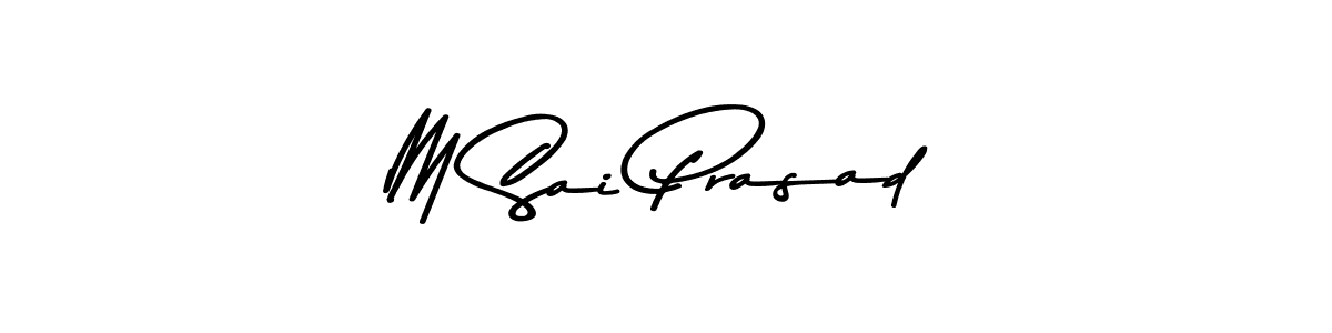 The best way (Asem Kandis PERSONAL USE) to make a short signature is to pick only two or three words in your name. The name M Sai Prasad include a total of six letters. For converting this name. M Sai Prasad signature style 9 images and pictures png