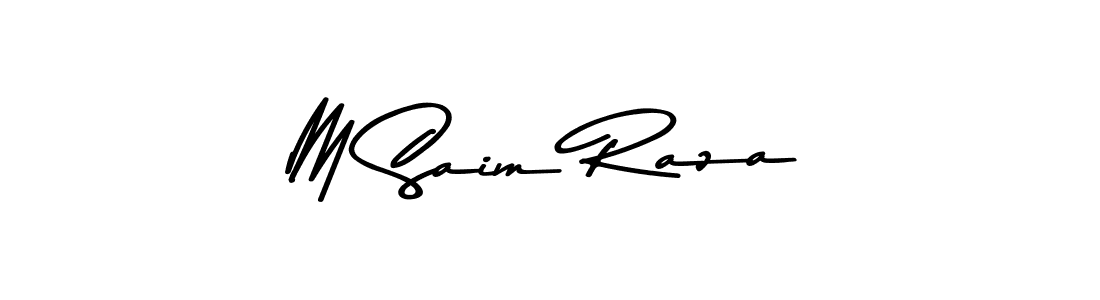 M Saim Raza stylish signature style. Best Handwritten Sign (Asem Kandis PERSONAL USE) for my name. Handwritten Signature Collection Ideas for my name M Saim Raza. M Saim Raza signature style 9 images and pictures png