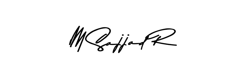 Use a signature maker to create a handwritten signature online. With this signature software, you can design (Asem Kandis PERSONAL USE) your own signature for name M Sajjad R. M Sajjad R signature style 9 images and pictures png