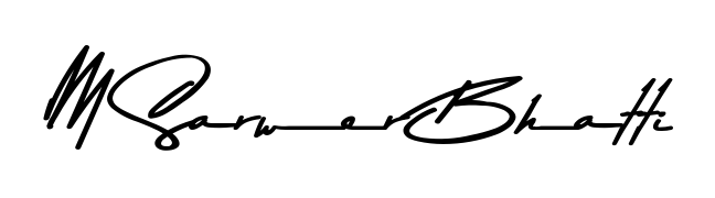 Use a signature maker to create a handwritten signature online. With this signature software, you can design (Asem Kandis PERSONAL USE) your own signature for name M Sarwer Bhatti. M Sarwer Bhatti signature style 9 images and pictures png