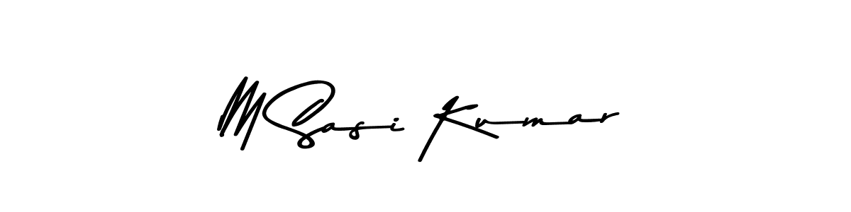 You should practise on your own different ways (Asem Kandis PERSONAL USE) to write your name (M Sasi Kumar) in signature. don't let someone else do it for you. M Sasi Kumar signature style 9 images and pictures png