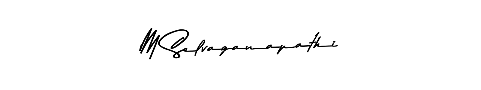 How to make M Selvaganapathi signature? Asem Kandis PERSONAL USE is a professional autograph style. Create handwritten signature for M Selvaganapathi name. M Selvaganapathi signature style 9 images and pictures png