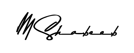 Here are the top professional signature styles for the name M Shabeeb. These are the best autograph styles you can use for your name. M Shabeeb signature style 9 images and pictures png