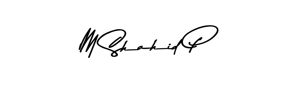 M Shahid P stylish signature style. Best Handwritten Sign (Asem Kandis PERSONAL USE) for my name. Handwritten Signature Collection Ideas for my name M Shahid P. M Shahid P signature style 9 images and pictures png