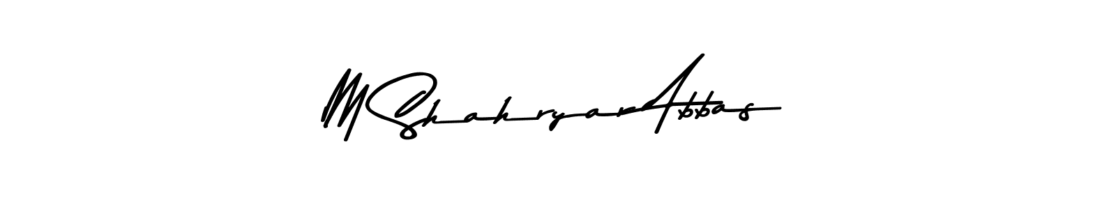 Use a signature maker to create a handwritten signature online. With this signature software, you can design (Asem Kandis PERSONAL USE) your own signature for name M Shahryar Abbas. M Shahryar Abbas signature style 9 images and pictures png