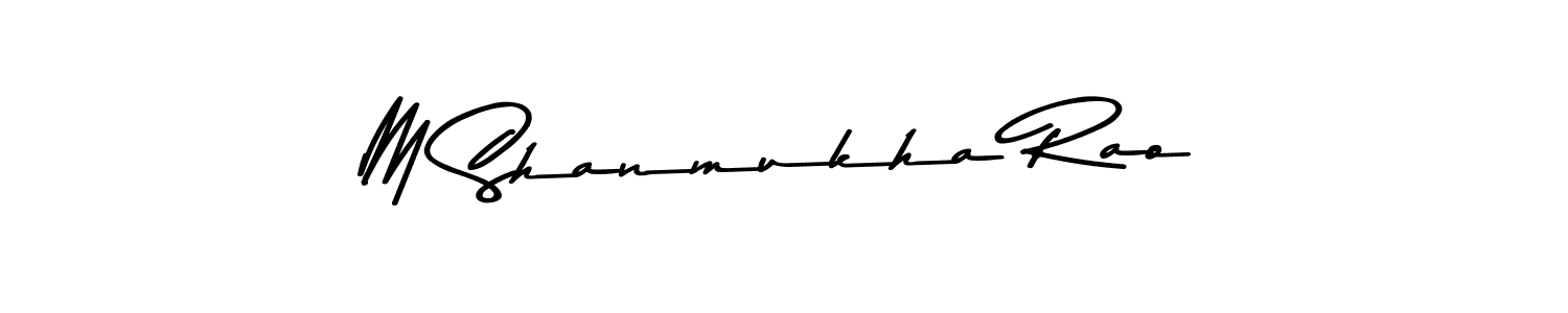 M Shanmukha Rao stylish signature style. Best Handwritten Sign (Asem Kandis PERSONAL USE) for my name. Handwritten Signature Collection Ideas for my name M Shanmukha Rao. M Shanmukha Rao signature style 9 images and pictures png