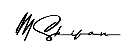 A dynamic signature style for M Shifan using Asem Kandis PERSONAL USE script. Designed to look authentic, handwritten, and professional. M Shifan signature style 9 images and pictures png