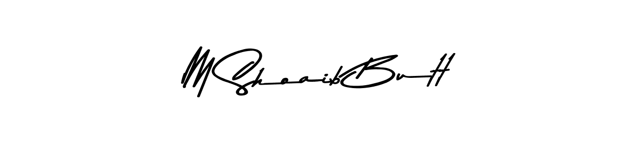 The best way (Asem Kandis PERSONAL USE) to make a short signature is to pick only two or three words in your name. The name M Shoaib Butt include a total of six letters. For converting this name. M Shoaib Butt signature style 9 images and pictures png