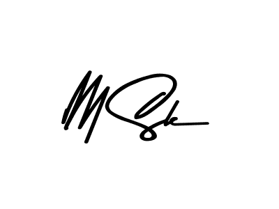 M Sk stylish signature style. Best Handwritten Sign (Asem Kandis PERSONAL USE) for my name. Handwritten Signature Collection Ideas for my name M Sk. M Sk signature style 9 images and pictures png