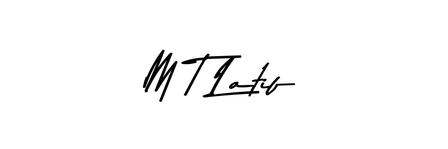 Make a beautiful signature design for name M T Latif. Use this online signature maker to create a handwritten signature for free. M T Latif signature style 9 images and pictures png