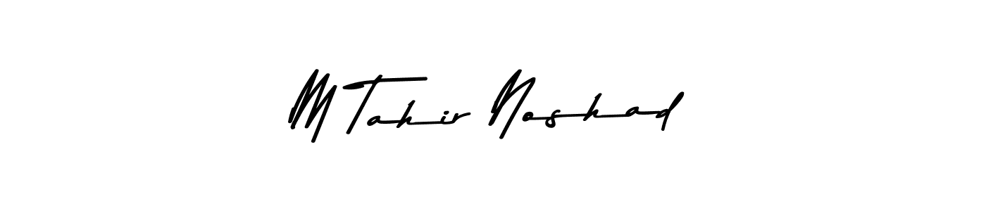 M Tahir Noshad stylish signature style. Best Handwritten Sign (Asem Kandis PERSONAL USE) for my name. Handwritten Signature Collection Ideas for my name M Tahir Noshad. M Tahir Noshad signature style 9 images and pictures png