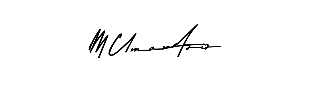 M Umar Aziz stylish signature style. Best Handwritten Sign (Asem Kandis PERSONAL USE) for my name. Handwritten Signature Collection Ideas for my name M Umar Aziz. M Umar Aziz signature style 9 images and pictures png