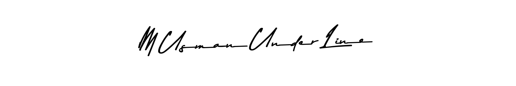 You can use this online signature creator to create a handwritten signature for the name M Usman Under Line. This is the best online autograph maker. M Usman Under Line signature style 9 images and pictures png