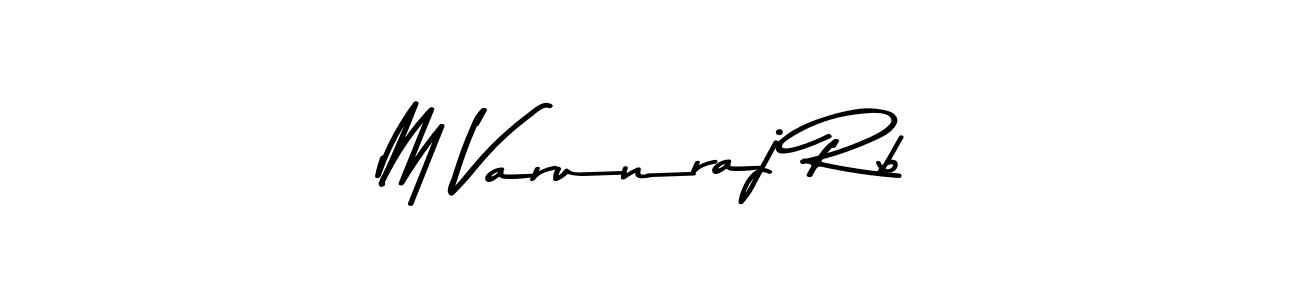 if you are searching for the best signature style for your name M Varunraj Rb. so please give up your signature search. here we have designed multiple signature styles  using Asem Kandis PERSONAL USE. M Varunraj Rb signature style 9 images and pictures png