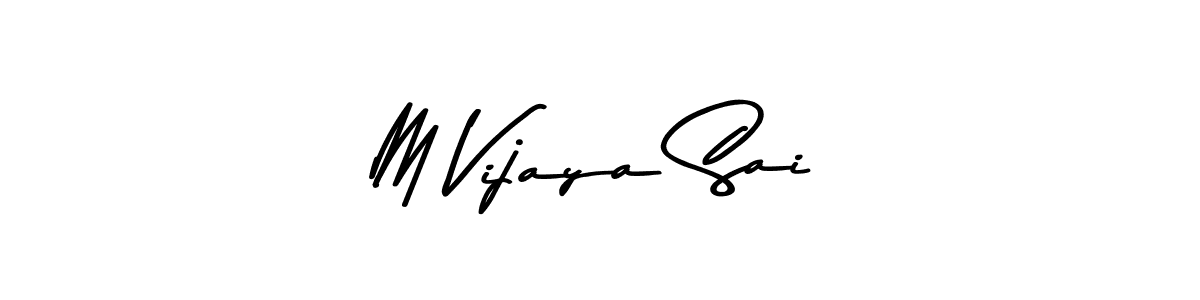 M Vijaya Sai stylish signature style. Best Handwritten Sign (Asem Kandis PERSONAL USE) for my name. Handwritten Signature Collection Ideas for my name M Vijaya Sai. M Vijaya Sai signature style 9 images and pictures png