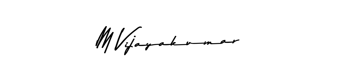 Asem Kandis PERSONAL USE is a professional signature style that is perfect for those who want to add a touch of class to their signature. It is also a great choice for those who want to make their signature more unique. Get M Vijayakumar name to fancy signature for free. M Vijayakumar signature style 9 images and pictures png