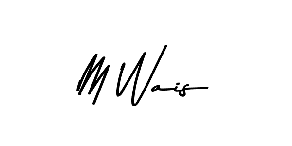 M Wais stylish signature style. Best Handwritten Sign (Asem Kandis PERSONAL USE) for my name. Handwritten Signature Collection Ideas for my name M Wais. M Wais signature style 9 images and pictures png