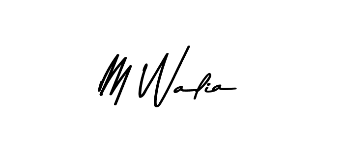 How to make M Walia signature? Asem Kandis PERSONAL USE is a professional autograph style. Create handwritten signature for M Walia name. M Walia signature style 9 images and pictures png