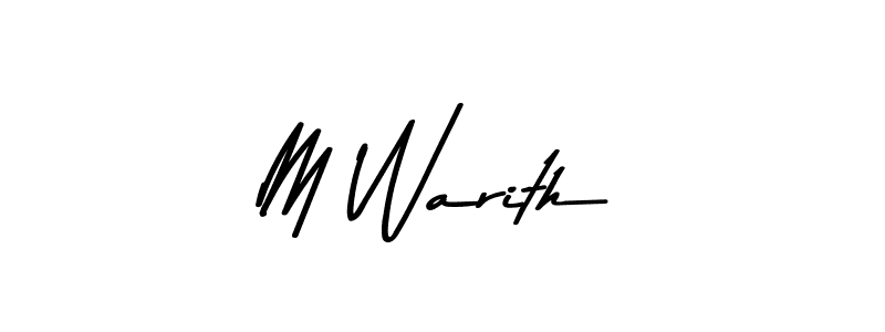 if you are searching for the best signature style for your name M Warith. so please give up your signature search. here we have designed multiple signature styles  using Asem Kandis PERSONAL USE. M Warith signature style 9 images and pictures png