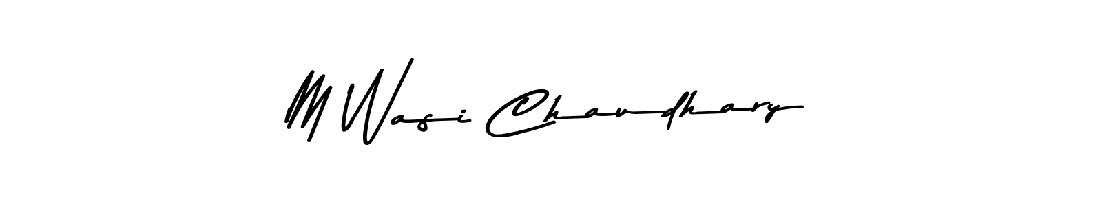 Use a signature maker to create a handwritten signature online. With this signature software, you can design (Asem Kandis PERSONAL USE) your own signature for name M Wasi Chaudhary. M Wasi Chaudhary signature style 9 images and pictures png