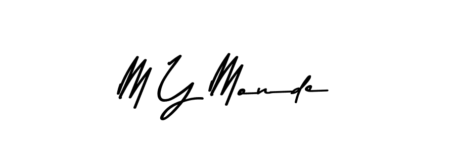 Design your own signature with our free online signature maker. With this signature software, you can create a handwritten (Asem Kandis PERSONAL USE) signature for name M Y Monde. M Y Monde signature style 9 images and pictures png