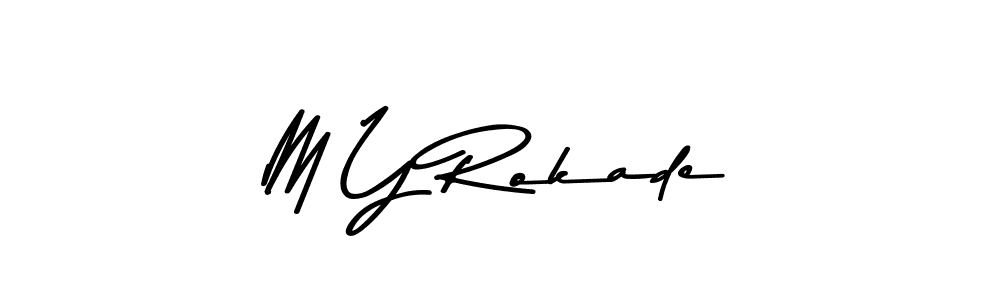 Here are the top 10 professional signature styles for the name M Y Rokade. These are the best autograph styles you can use for your name. M Y Rokade signature style 9 images and pictures png
