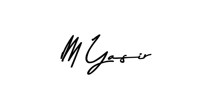 How to make M Yasir signature? Asem Kandis PERSONAL USE is a professional autograph style. Create handwritten signature for M Yasir name. M Yasir signature style 9 images and pictures png