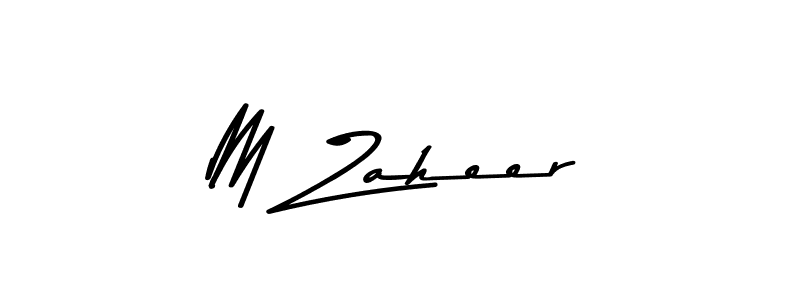 Make a beautiful signature design for name M Zaheer. With this signature (Asem Kandis PERSONAL USE) style, you can create a handwritten signature for free. M Zaheer signature style 9 images and pictures png