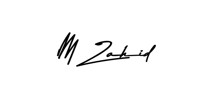 Use a signature maker to create a handwritten signature online. With this signature software, you can design (Asem Kandis PERSONAL USE) your own signature for name M Zahid. M Zahid signature style 9 images and pictures png