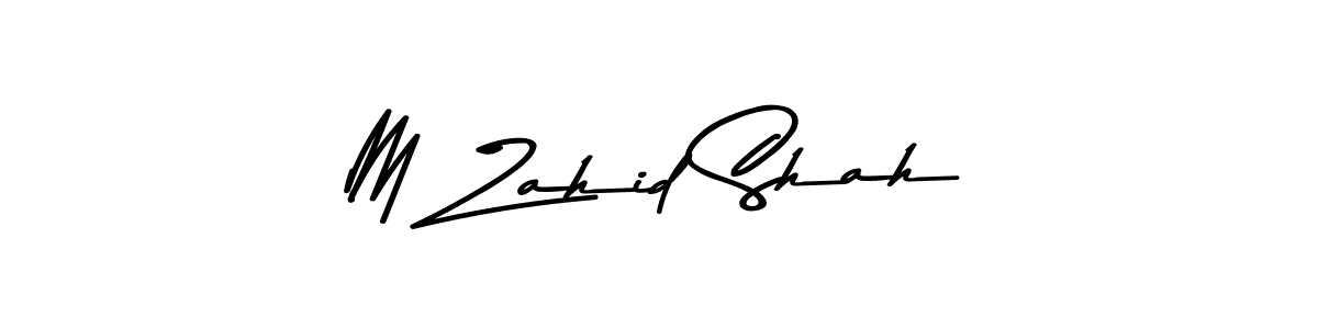 How to make M Zahid Shah signature? Asem Kandis PERSONAL USE is a professional autograph style. Create handwritten signature for M Zahid Shah name. M Zahid Shah signature style 9 images and pictures png
