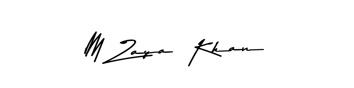 Use a signature maker to create a handwritten signature online. With this signature software, you can design (Asem Kandis PERSONAL USE) your own signature for name M Zaya  Khan. M Zaya  Khan signature style 9 images and pictures png