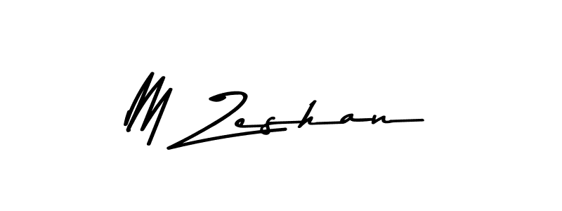 Design your own signature with our free online signature maker. With this signature software, you can create a handwritten (Asem Kandis PERSONAL USE) signature for name M Zeshan. M Zeshan signature style 9 images and pictures png