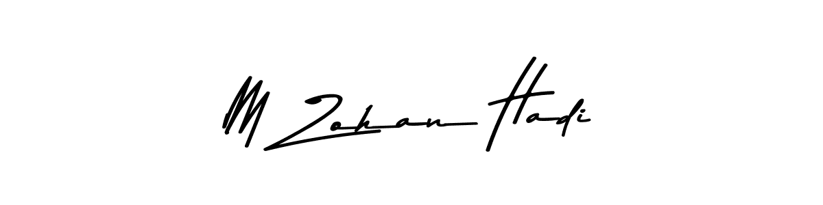 Similarly Asem Kandis PERSONAL USE is the best handwritten signature design. Signature creator online .You can use it as an online autograph creator for name M Zohan Hadi. M Zohan Hadi signature style 9 images and pictures png