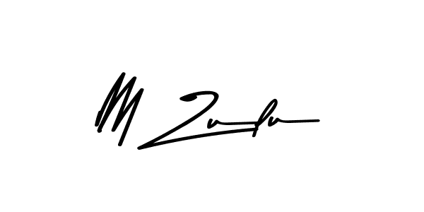 Use a signature maker to create a handwritten signature online. With this signature software, you can design (Asem Kandis PERSONAL USE) your own signature for name M Zulu. M Zulu signature style 9 images and pictures png