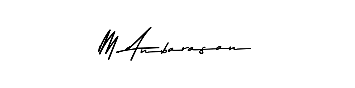 You should practise on your own different ways (Asem Kandis PERSONAL USE) to write your name (M. Anbarasan) in signature. don't let someone else do it for you. M. Anbarasan signature style 9 images and pictures png