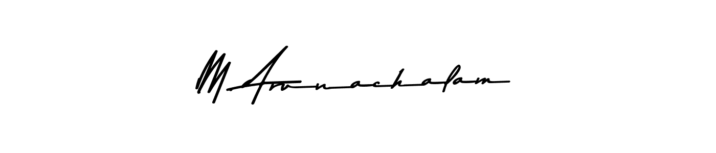 Similarly Asem Kandis PERSONAL USE is the best handwritten signature design. Signature creator online .You can use it as an online autograph creator for name M. Arunachalam. M. Arunachalam signature style 9 images and pictures png