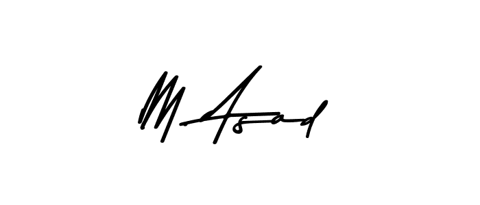 Create a beautiful signature design for name M. Asad. With this signature (Asem Kandis PERSONAL USE) fonts, you can make a handwritten signature for free. M. Asad signature style 9 images and pictures png