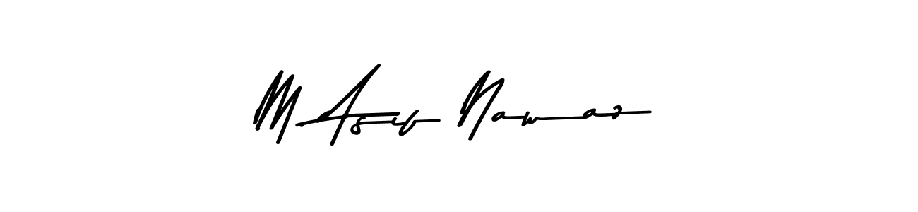 This is the best signature style for the M. Asif Nawaz name. Also you like these signature font (Asem Kandis PERSONAL USE). Mix name signature. M. Asif Nawaz signature style 9 images and pictures png